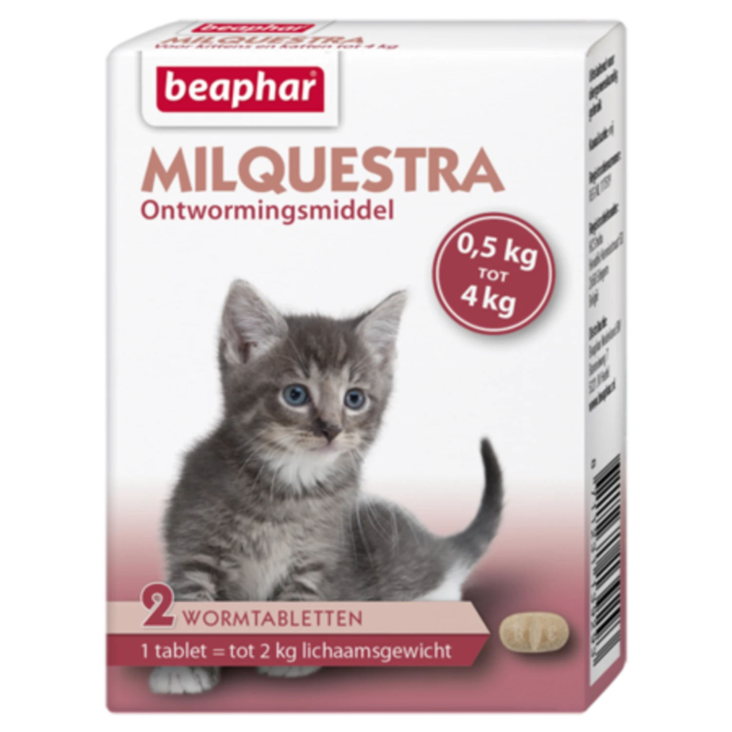 Beaphar Beaphar Milquestra Wormtabletten Kat 3 Beaphar Beaphar Milquestra Wormtabletten Kat