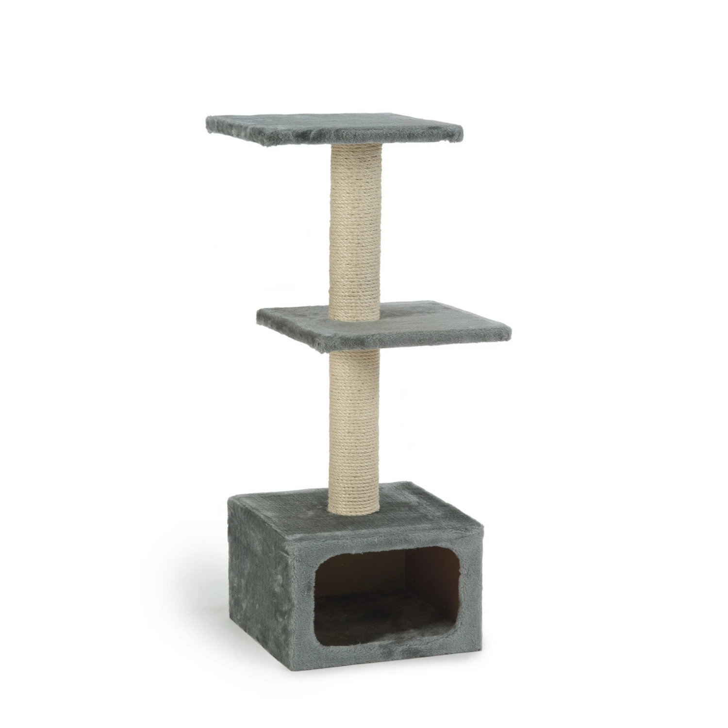 Beeztees Beeztees Krabpaal Dora - Grijs - 38x38x91 Cm 3 Beeztees Beeztees Krabpaal Dora - Grijs - 38x38x91 Cm