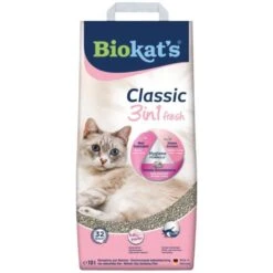 Biokat Biokat's Classic 3in1 Fresh Kattenbakvulling - Babypoeder - 10 Liter