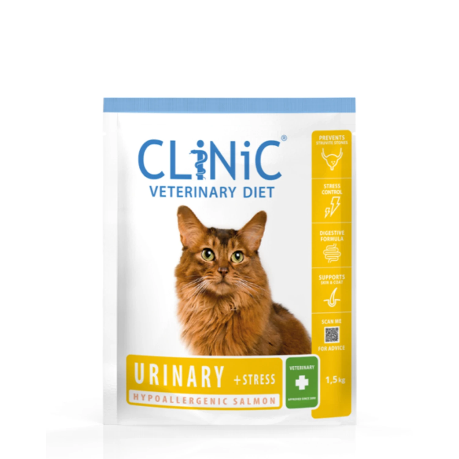 Clinic Clinic Kat Blaasgruis Dieet - Urinary + Stress - Salmon - 1.50 Kilo 3 Clinic Clinic Kat Blaasgruis Dieet - Urinary + Stress - Salmon - 1.50 Kilo