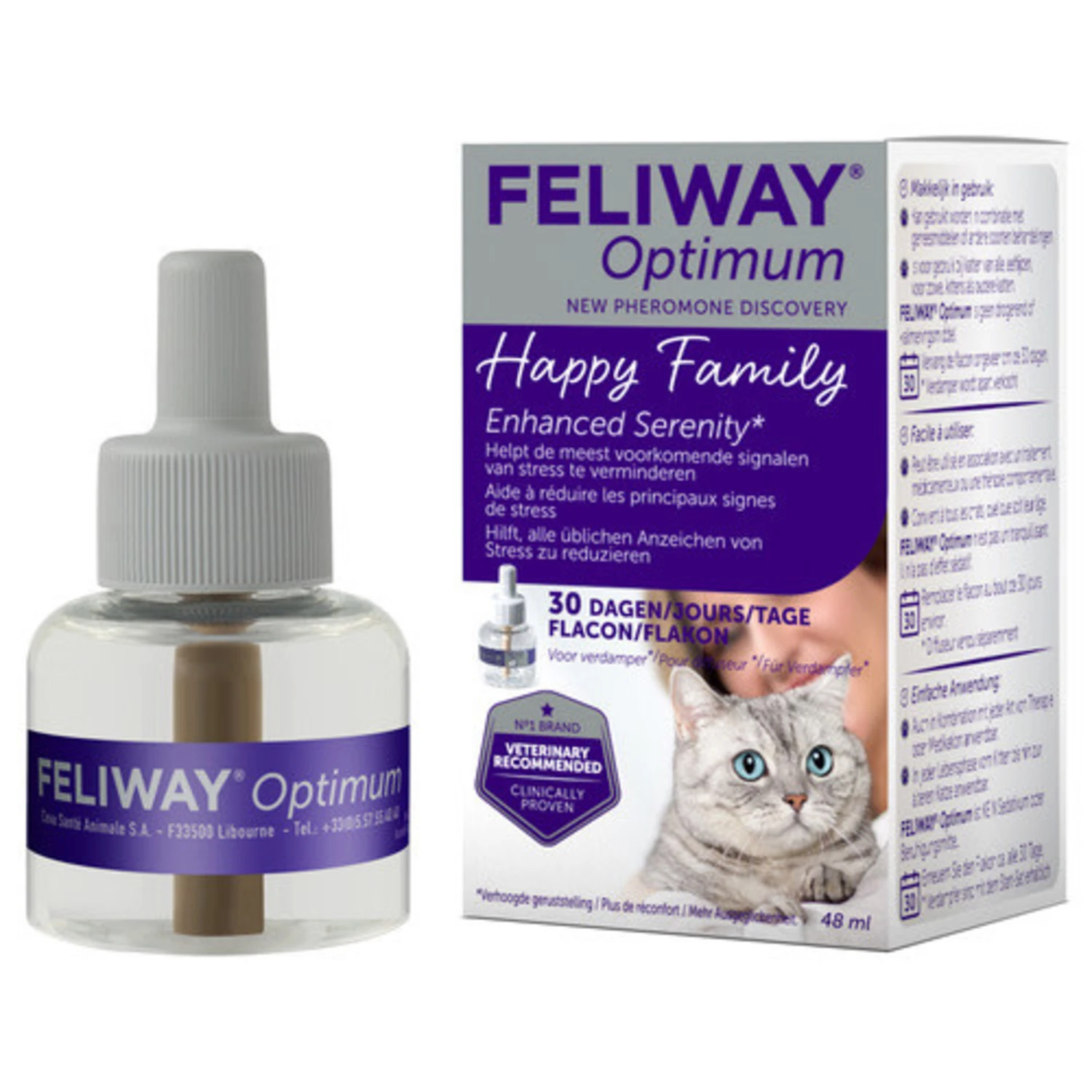 Feliway Feliway OPTIMUM Navulling - 48 Ml 3 Feliway Feliway OPTIMUM Navulling - 48 Ml