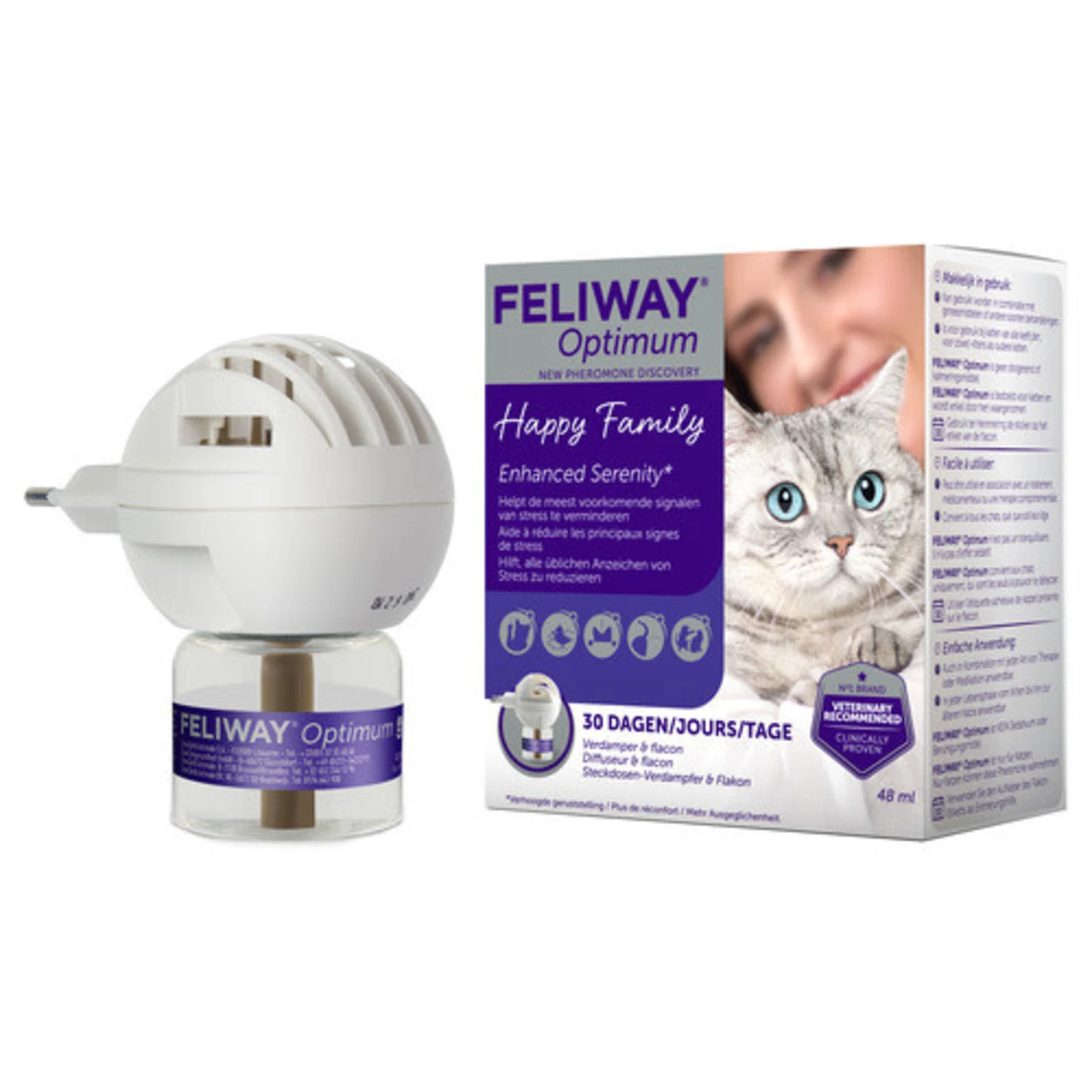 Feliway Feliway OPTIMUM Verdamper En Vulling - Complete Set 2 Feliway Feliway OPTIMUM Verdamper En Vulling - Complete Set