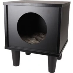 Flamingo Kubus Donum - Zwart - 34x30x40,5 Cm -katten benodigdheden flamingo kubus donum zwart 34x30x405 cm 2