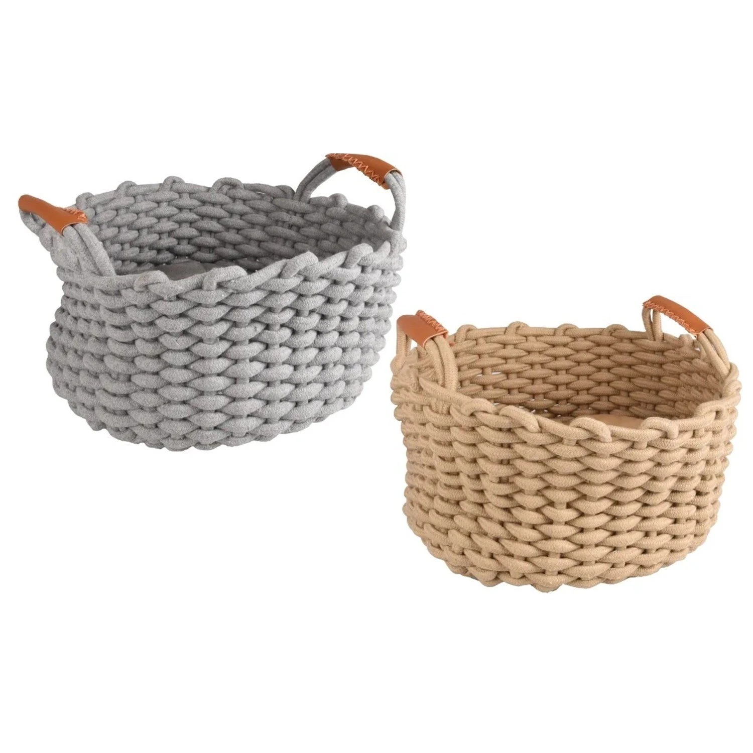 Flamingo Mand Enya Rond Met Kussen - 34x18 Cm 7 Flamingo Mand Enya Rond Met Kussen - 34x18 Cm - Afbeelding 5