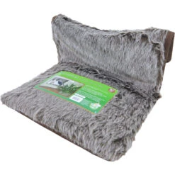 Gebr. De Boon Boon Radiator Hangmat Luxe Pluche - Zilver-Bruin - 26x45x45 Cm