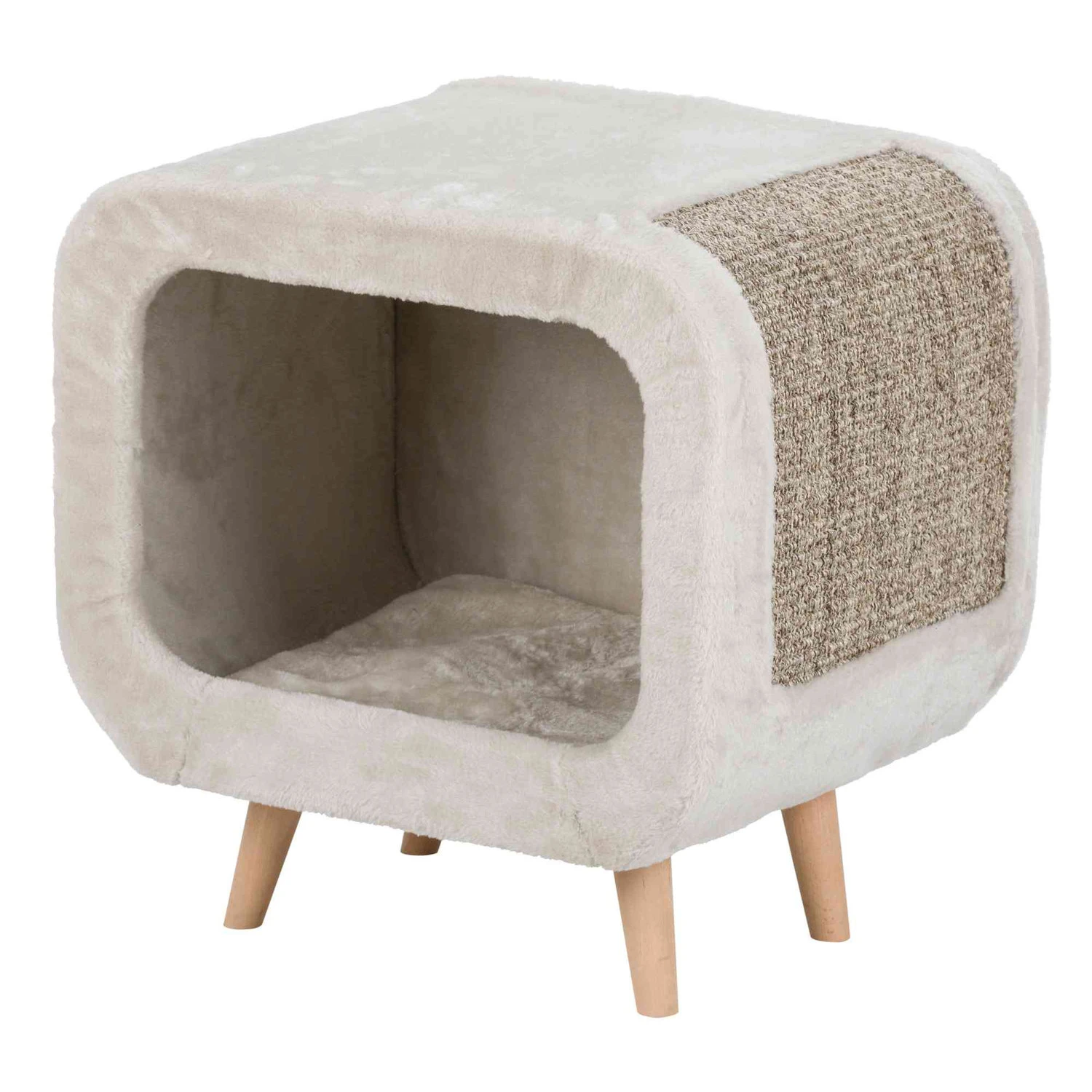 Trixie Trixie Kattenhuis Alicia - 48x48x38 Cm - Grijs 3 Trixie Trixie Kattenhuis Alicia - 48x48x38 Cm - Grijs