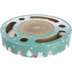 Trixie Xmas Krabkarton Met Speelgoed - Kerst Kattenspeelgoed - 33 X 5 Cm -katten benodigdheden trixie xmas krabkarton met speelgoed kerst kattens 2