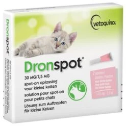 Vétoquinol Dronspot Spot-on - Ontwormingspipetten - 2 Stuks -katten benodigdheden vetoquinol dronspot spot on ontwormingspipetten 2 2